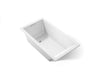KOHLER K-1136 Underscore 66" x 36" drop-in bath, white