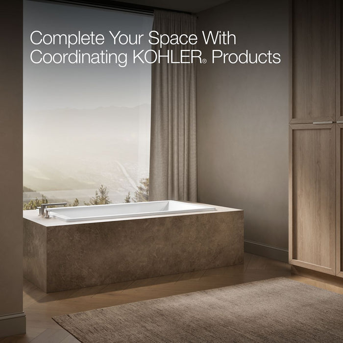 KOHLER K-1136 Underscore 66" x 36" drop-in bath, white - view 2