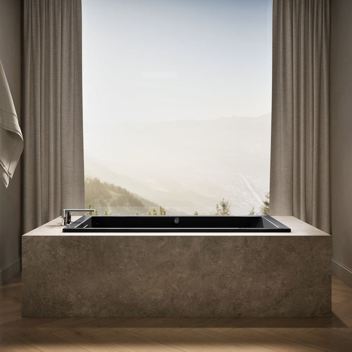 KOHLER K-1136-W1 Underscore 66" x 36" drop-in bath with Bask heated surface