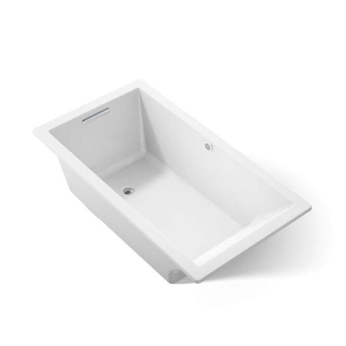 KOHLER K-1136-W1 Underscore 66" x 36" drop-in bath with Bask heated surface