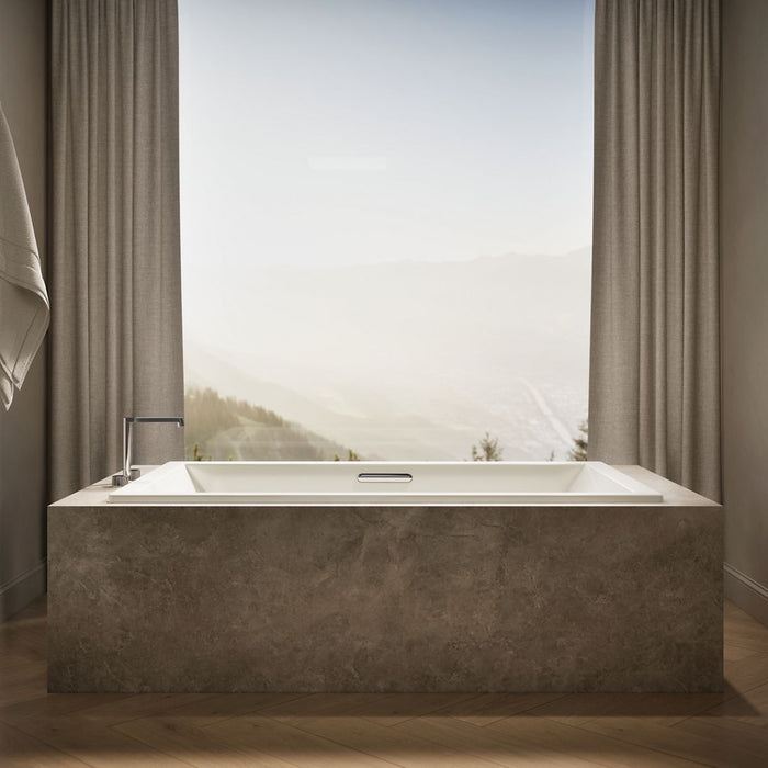 KOHLER K-1137 Underscore 72" x 42" drop-in bath, biscuit - view 3