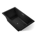 KOHLER K-1137-W1 Underscore 72" x 42" drop-in bath with Bask heated surface, black black