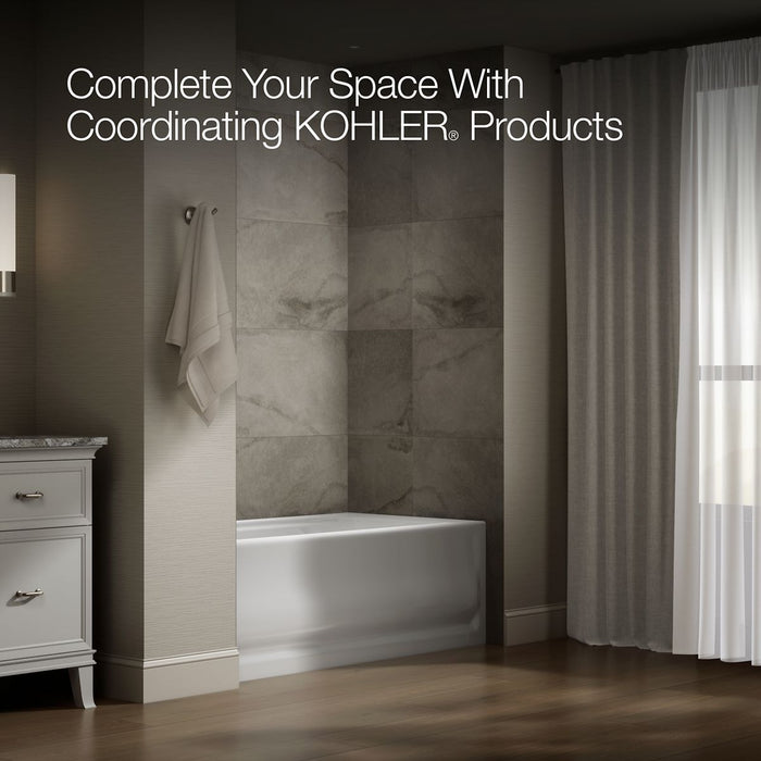 KOHLER K-1150-LA Bancroft 60" x 32" alcove bath, left drain, white - view 3