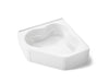 KOHLER K-1161-LA Tercet 60" x 60" corner bath, white