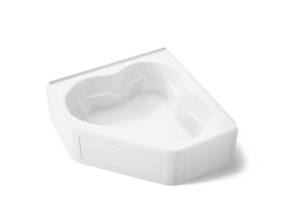 KOHLER K-1161-LA Tercet 60" x 60" corner bath, white