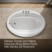 KOHLER K-1162-S1 Sunward 60" x 42" drop-in whirlpool bath, white - view 5
