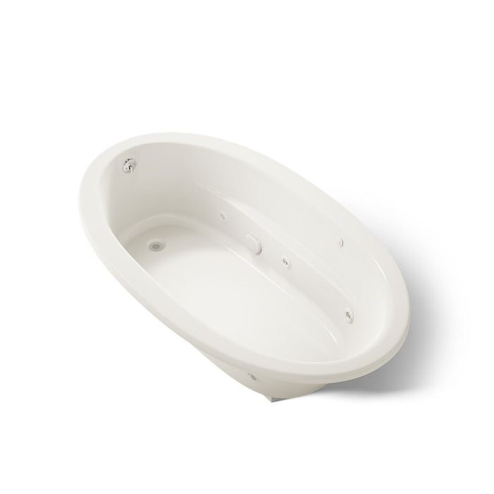 KOHLER K-1164 Sunward 72" x 42" drop-in whirlpool bath, biscuit - view 5