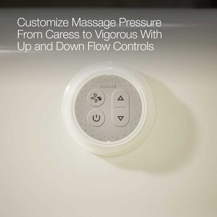 KOHLER K-1164-GH Sunward 72" x 42" drop-in Heated BubbleMassage air bath