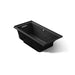 KOHLER K-1167-XHGHL Underscore 60" x 30" alcove Heated BubbleMassage air bath with whirlpool, left drain, black black
