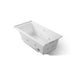 KOHLER K-1167-XHGHR Underscore 60" x 30" alcove Heated BubbleMassage air bath with whirlpool, right drain, ice grey