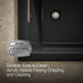 KOHLER K-1168-GH Underscore 60" x 32" drop-in Heated BubbleMassage air bath, black black - view 5