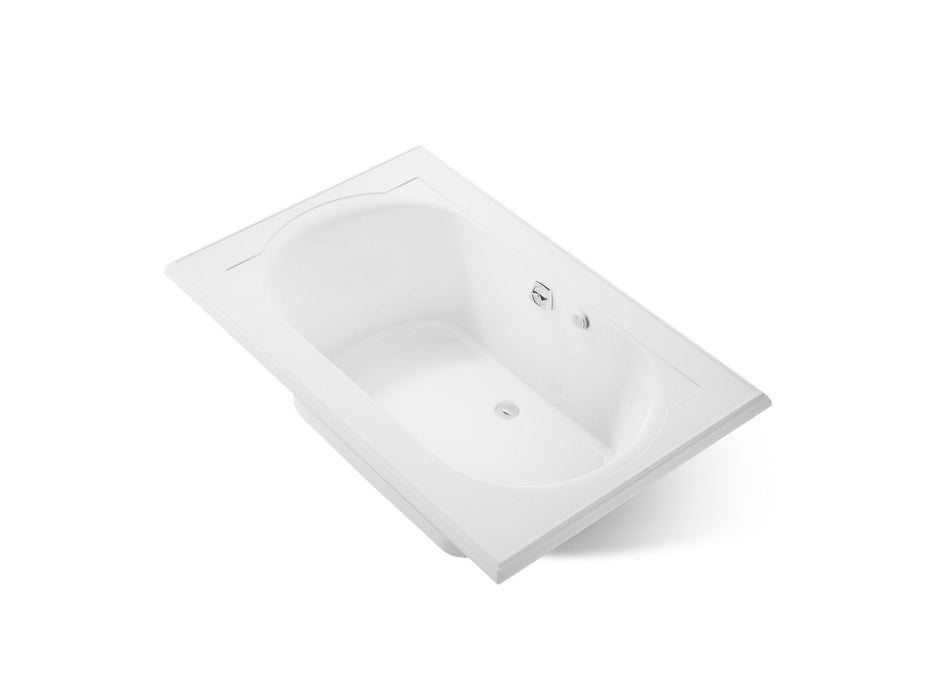 KOHLER K-1170-GH Memoirs 66" x 42" drop-in Heated BubbleMassage air bath, white