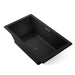 KOHLER K-1174-GHW Underscore 72" x 42" drop-in Heated BubbleMassage air bath with Bask heated surface, black black
