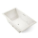 KOHLER K-1174-JH Underscore 72" x 42" drop-in heated whirlpool bath, biscuit