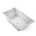 KOHLER K-1174-JH Underscore 72" x 42" drop-in heated whirlpool bath, ice grey