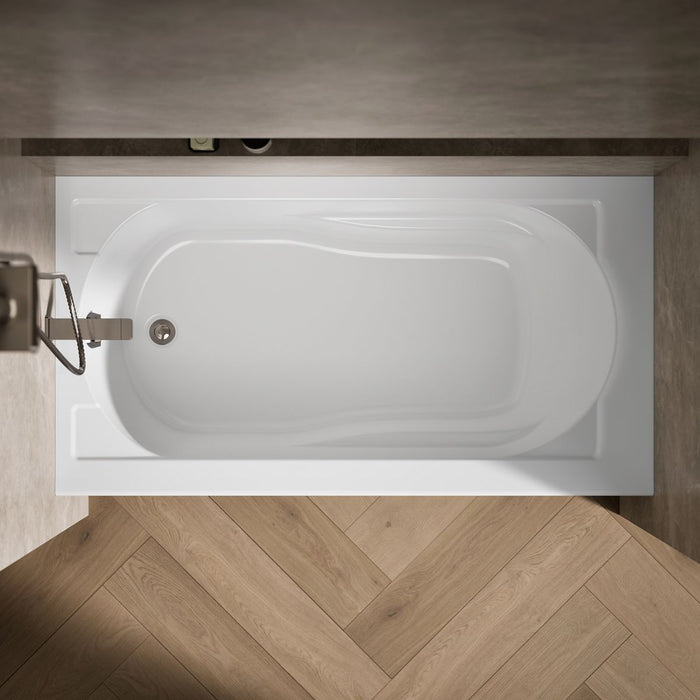 KOHLER K-1184-LA Devonshire 60" x 32" alcove bath, left drain