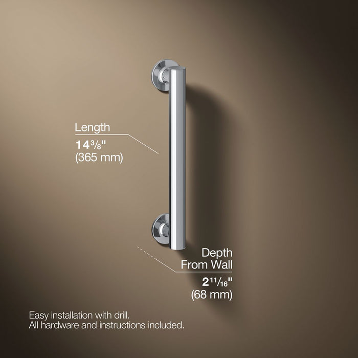3/4 view of product with dimensions