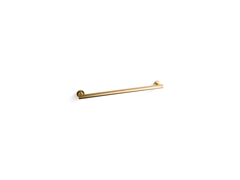 KOHLER K-11893 Purist 24" grab bar, vibrant brushed moderne brass