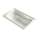KOHLER K-1224-GHRW Mariposa 66" x 36" alcove Heated BubbleMassage air bath with Bask heated surface and right-hand drain,...