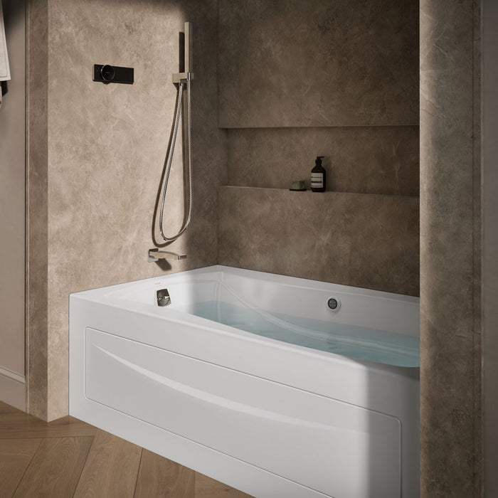 KOHLER K-1224-HL Mariposa 66" x 36" alcove heated whirlpool, left drain