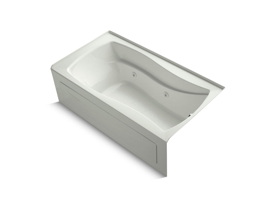 KOHLER K-1224-HR Mariposa 66" x 36" alcove heated whirlpool, right drain, dune