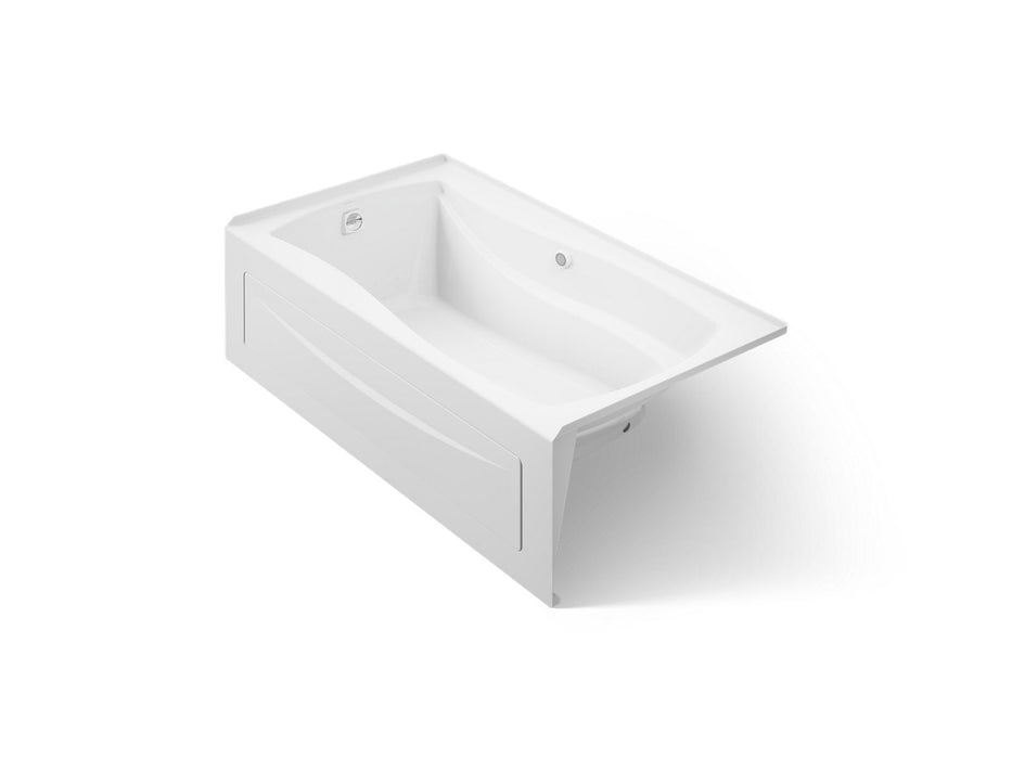 KOHLER K-1224-LA Mariposa 66" x 36" alcove whirlpool with alcove, left drain, white