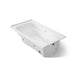 KOHLER K-1224-RW Mariposa 66" x 35-7/8" alcove whirlpool bath with Bask heated surface, integral flange, and right-hand...