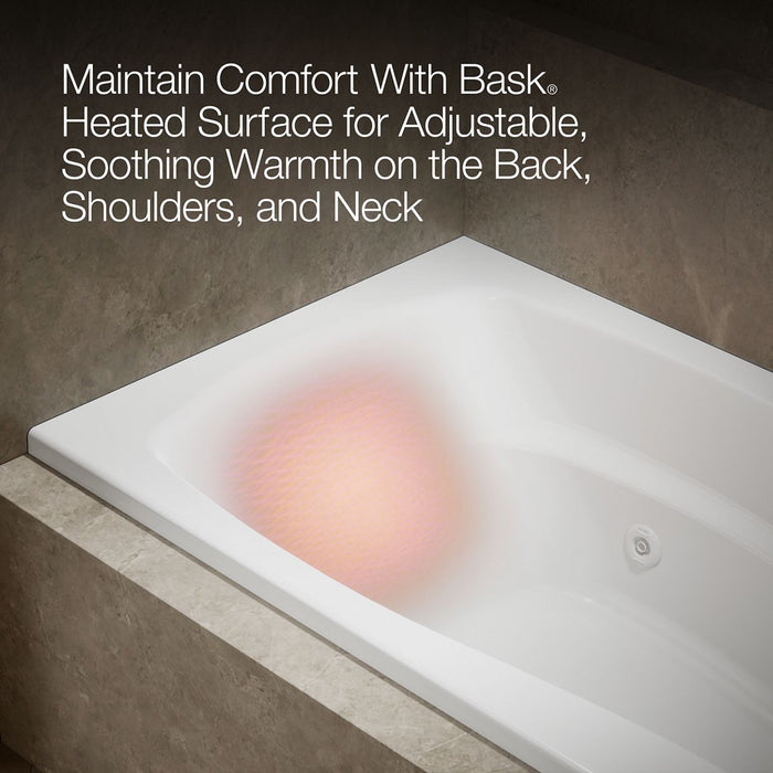 KOHLER K-1224-RW Mariposa 66" x 35-7/8" alcove whirlpool bath with Bask heated surface, integral flange, and right-hand drain