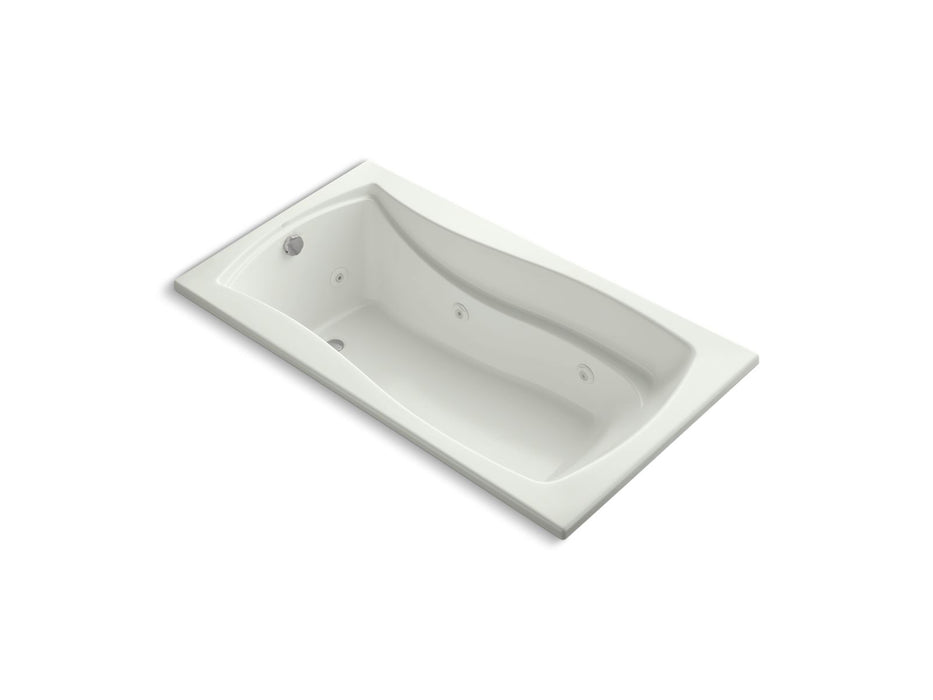KOHLER K-1224-W1 Mariposa 66" x 35-7/8" drop-in whirlpool bath with Bask heated surface and end drain, dune