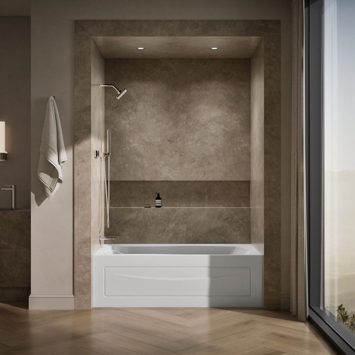 KOHLER K-1229-LA Mariposa 66" x 36" alcove bath, left drain