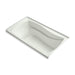 KOHLER K-1229-RW Mariposa 66" x 36" alcove bath with Bask heated surface, right drain, dune