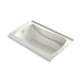 KOHLER K-1239-GHLAW Mariposa 60" x 36" alcove Heated BubbleMassage air bath with Bask heated surface, left drain, dune