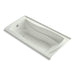 KOHLER K-1239-GHLF Mariposa 60" x 36" alcove Heated BubbleMassage air bath, left drain, dune