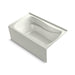 KOHLER K-1239-GHRAW Mariposa 60" x 36" alcove Heated BubbleMassage air bath with Bask heated surface, right drain, dune