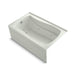 KOHLER K-1239-HL Mariposa 60" x 36" alcove heated whirlpool, left drain, dune