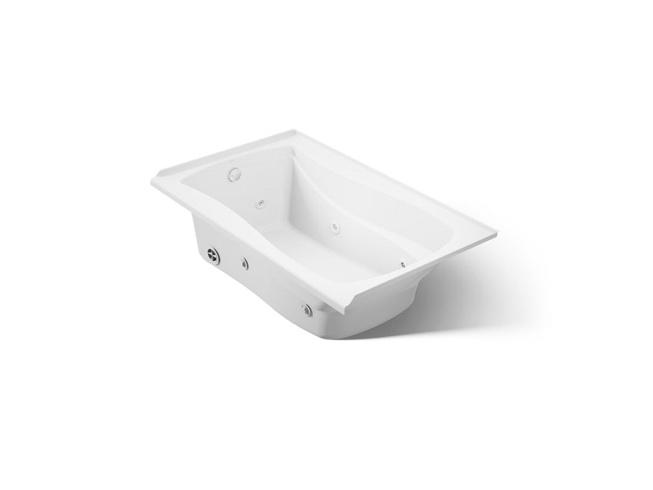 KOHLER K-1239-L Mariposa 60" x 36" alcove whirlpool, left drain, white