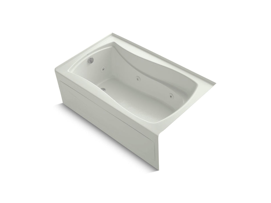 KOHLER K-1239-LAW Mariposa 60" x 36" alcove whirlpool bath with Bask heated surface, left drain, dune
