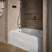 KOHLER K-1239-LAW Mariposa 60" x 36" alcove whirlpool bath with Bask heated surface, left drain, white - view 2