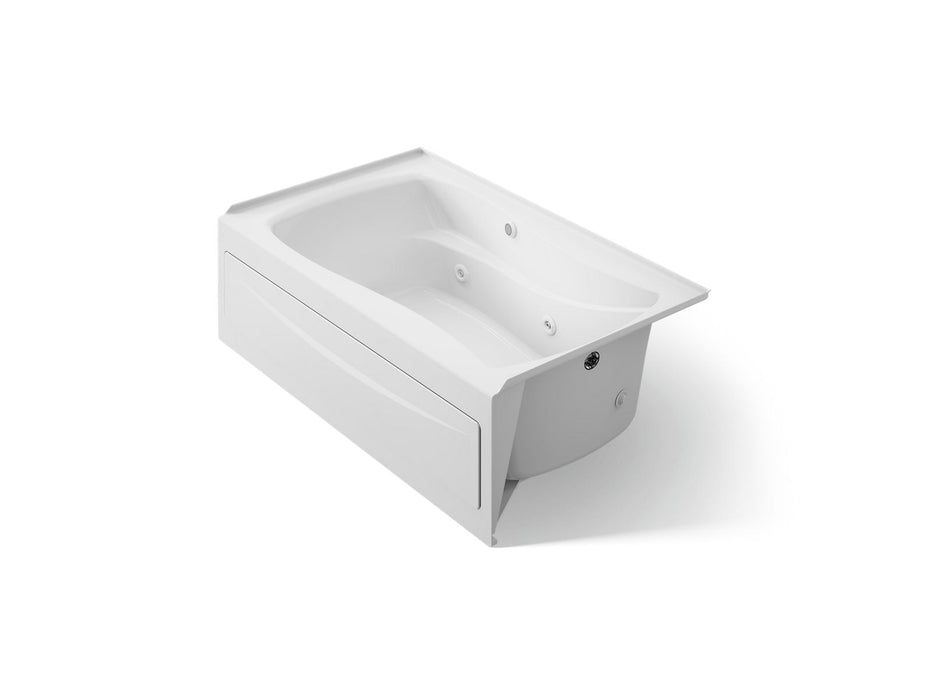 KOHLER K-1239-RAW Mariposa 60" x 36" alcove whirlpool bath Bask heated surface, right drain