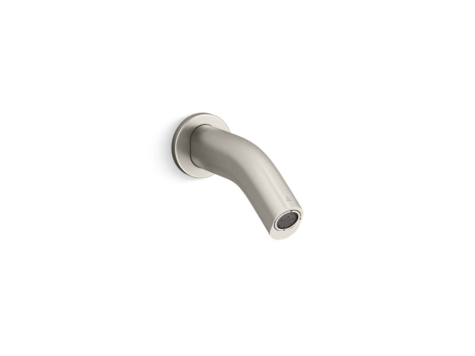 KOHLER K-123B16-SANA Oblo Wall-mount touchless faucet with Kinesis sensor technology, AC-powered, vibrant brushed nickel