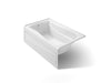 KOHLER K-1242-LA Mariposa 60" x 36" alcove bath, left drain, white