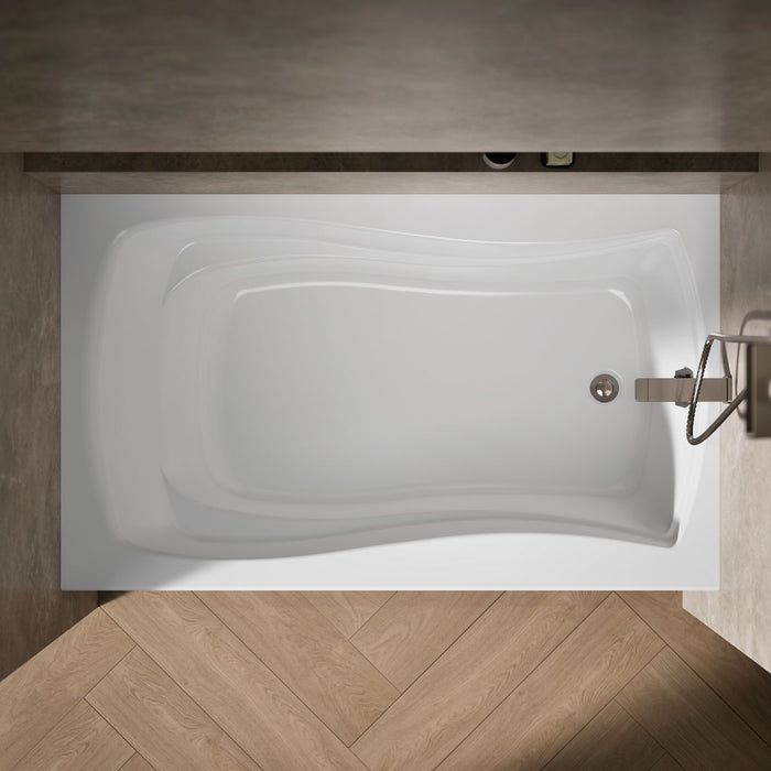 KOHLER K-1242-RA Mariposa 60" x 36" alcove bath, right drain, white - view 5