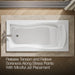 KOHLER K-1257 Mariposa 72" x 36" drop-in whirlpool bath, white - view 5