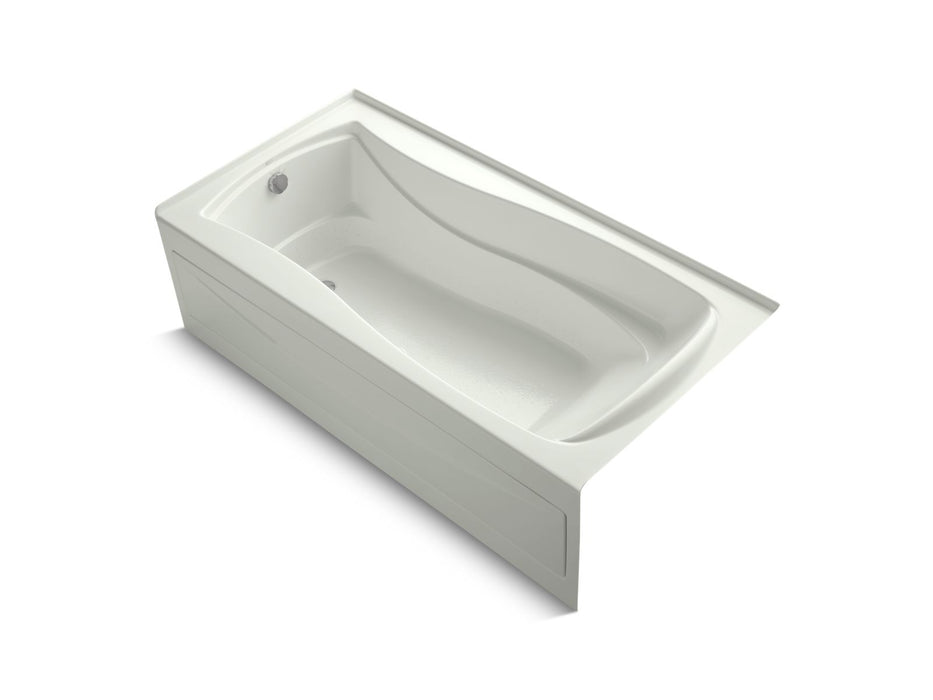 KOHLER K-1257-GHLAW Mariposa 72" x 36" alcove Heated BubbleMassage air bath with Bask heated surface, left drain, dune