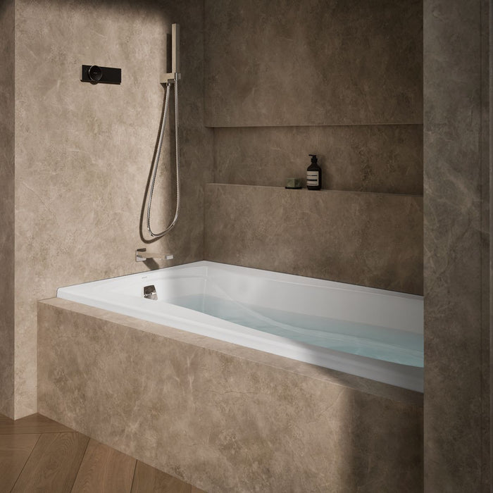 KOHLER K-1257-GHLF Mariposa 72" x 36" alcove Heated BubbleMassage air bath, left drain