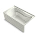 KOHLER K-1257-GHRAW Mariposa 72" x 36" alcove Heated BubbleMassage air bath with Bask heated surface, right drain, dune