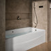 KOHLER K-1257-GHRAW Mariposa 72" x 36" alcove Heated BubbleMassage air bath with Bask heated surface, right drain, white...