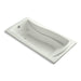 KOHLER K-1257-GHW Mariposa 72-1/4" x 36-1/4" drop-in Heated BubbleMassage air bath with Bask heated surface, dune
