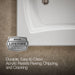 KOHLER K-1257-GHW Mariposa 72-1/4" x 36-1/4" drop-in Heated BubbleMassage air bath with Bask heated surface, white - view 5