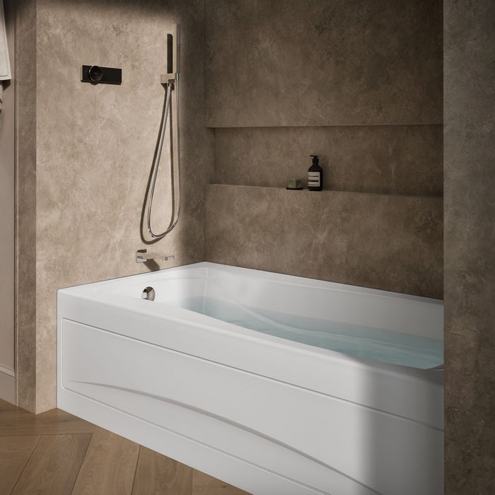 KOHLER K-1257-L Mariposa 72" x 36" alcove whirlpool bath, left drain, white - view 3